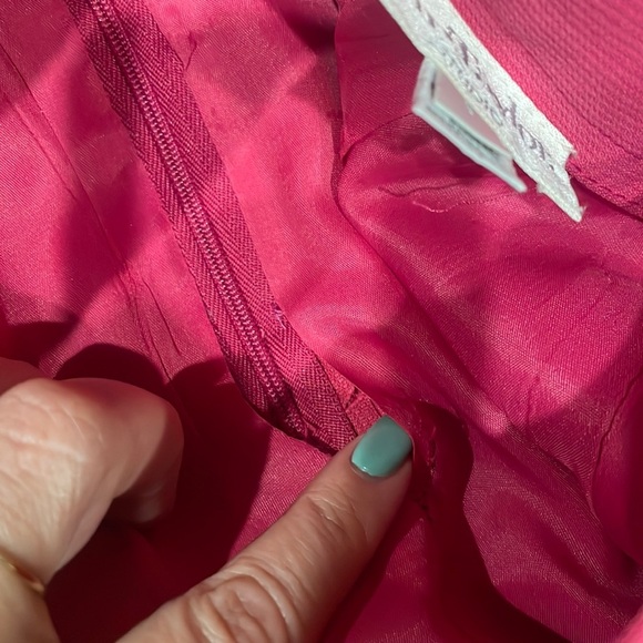 ANN TAYLOR STUDIO Vintage skirt suit set double breasted jacket pink size 6 - Picture 14 of 17